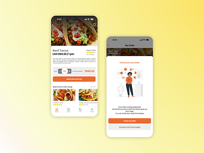 Zing food - Food delivery application - Case study branding delivery app food food delivery food delivery application graphic design logo mobile mobile food mobile ui mobile ux orange ui ui ux yellow