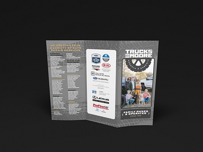 Sales Brochure for Truck & Automotive Supply Company branding brochure graphic design