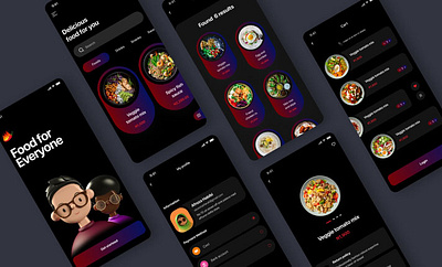 FoodFas - Food Mobile Application App app delivery delivery app delivery service dinner eating fast food food food app food delivery application food delivery service food design food order foodie lunch mobile mobile food app ui ui visual design ux