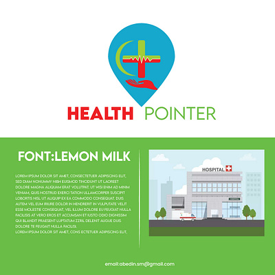 Concept: HealthPointer - Logo Design (Unused ) design graphic design health logo logo design logo folio logo type logofolio logotype