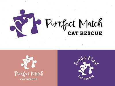 Cat Rescue Branding branding logo