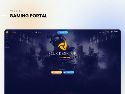 Gaming Portal - Web Version design game gaming graphic design ui ux web website