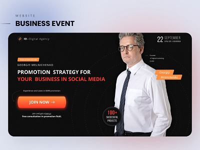 Business Event - Website business design graphic design landing landing page ui ux web website