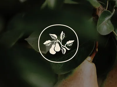 Pomona - Brand Mark brandidentity brandidentitydesign branding brandmark design graphic design handdrawn logomark pear pomona