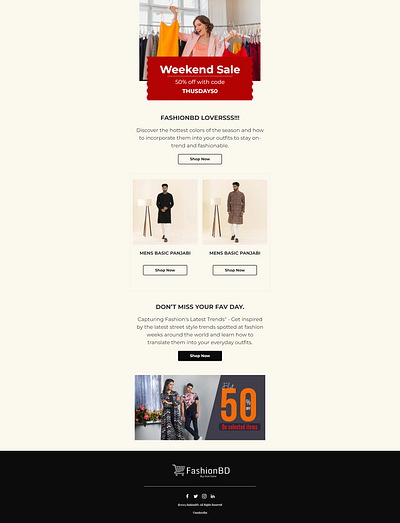 Mailchimp email template