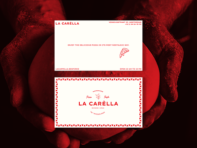 LA CARÈLLA | Brand Identity branding business card graphic design logo pasta pizza pizza branding print