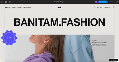 Landing Page | Fashion E-commerce landing page design ui design visual design website design