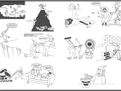 Black and White Newspaper/Booklet Drawings (PT 2) drawing editorial cartoons freehand drawing hand drawn illustration newspaper drawings