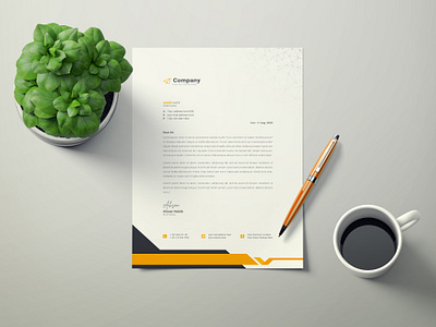 Modern Business Letterhead Template Design company letterhead design