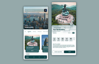 Tian Tan Buddha, Hong Kong app design graphic design ui