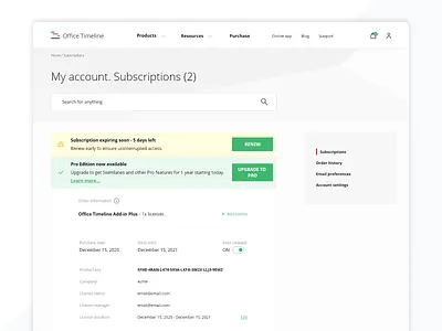 Office Timeline ui ui ux ux ux design