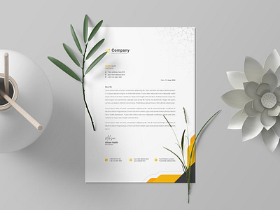Letterhead Design Business Template design letterhead in ms word