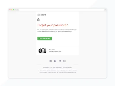 Office Timeline email design email template ui ui design ui ux ux ux design