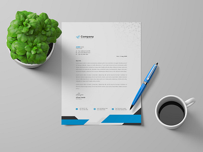 Corporate Modern Business Letterhead Design Template professional letterhead