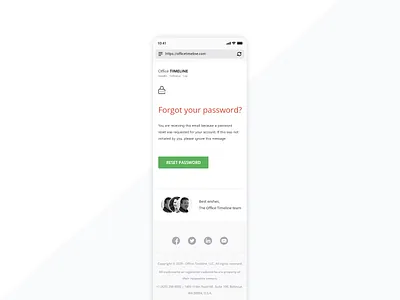 Office Timeline email design email template ui ui design ui ux ux ux design