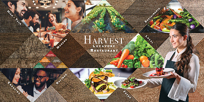 Harvest Restaurant branding design graphic design typography