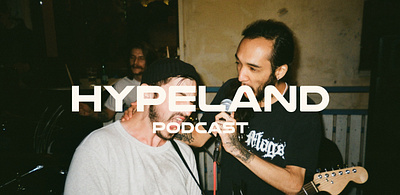 Hypeland Podcast Website homepage design website
