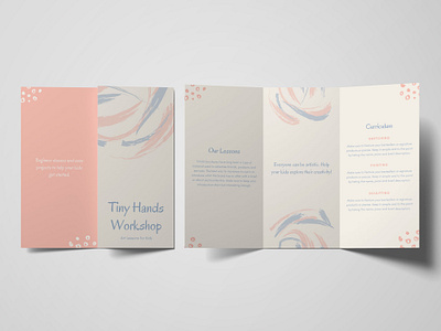Tiny Hands Minimal Trifold 3d branding design graphic design illustration minimal professional