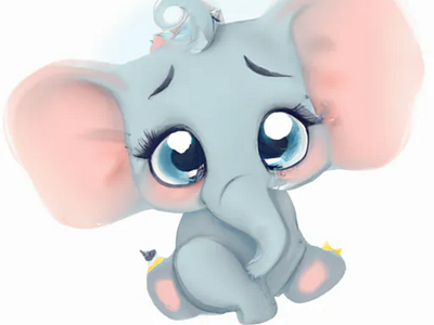 cute baby elephant cartoon