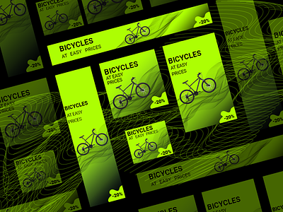 Banners for bicycles advertisement advertisement banners bicycles branding design easy prices graphic graphic design instagram photoshop social media ui баннер растр реклама