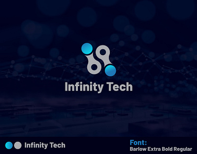 Infinity Tech Logo Design (unused) brand identity design minimal
