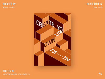 Isometric Creative Design | Day 10 | Build 2.0 90 day ui challange branding design illustration ui ux