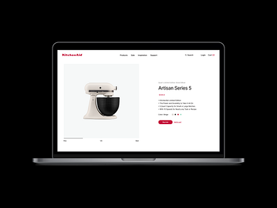 KitchenAid — Website Redesign design designinspiration figmadesign illustration interfacedesign logo redesign responsivewebdesign ui uidesign uiuxinspiration