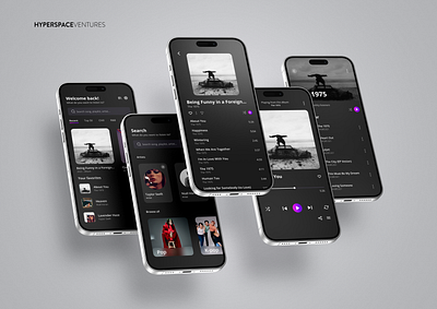 Music Mobile App UI 🎵 adobe branding design design layout figma graphic design illustration logo mobile app music music app music mobile music streaming streaming ui vector