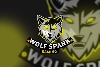 WOLF SPARK- Gaming LOGO branding design gaminglogo graphic design illustration logo typography wolf