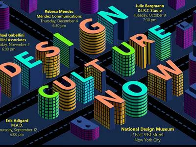 Typography - Design Culture Now Festival in NYC graphic design illustration
