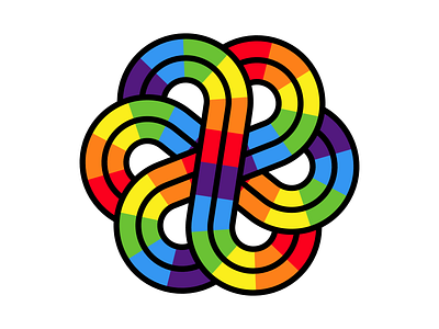 Day 17 Radial Repeat 4 🏳️‍🌈⁠ adobeillustrator art artwork design dribbble illustration rainbow repeat vector