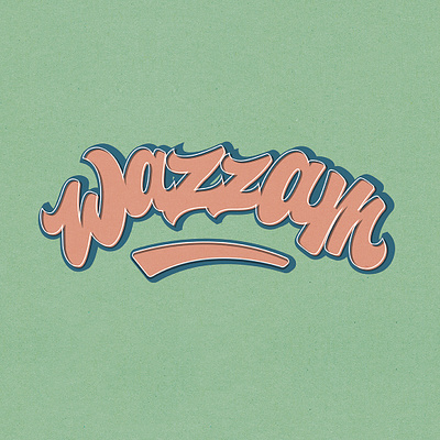 Wazzam illustration lettering typography vector