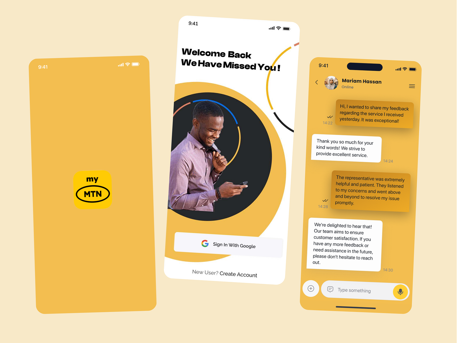 My MTN Customer Care Mobile App by Adeyemo Rasheed on Dribbble