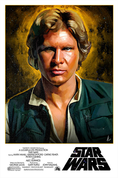 Han Solo! illustration star wars
