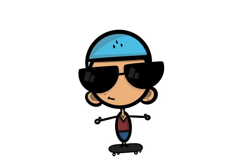 Skater Dude By Leah Wood On Dribbble