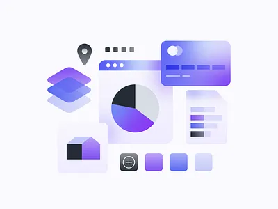 Abstract Portfolio abstract app asset chart credit debit finance geometric gradient growth house investment location mobile money pattern platform portfolio shapes technology