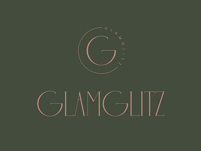 Glamglitz logo bracelet branding design earring feminine graphic design illustration jewelry logo minimal modern necklace vector