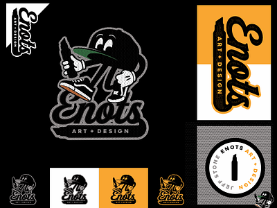 ENOTS Art + Design Board badge baseball board logo marker mascot