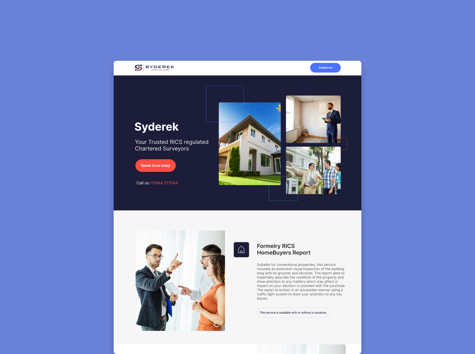 Syderek arhitecture blue color company guidlines homepage interior landingpage people ui design webdesign