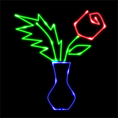 Neon Vase design graphic design illustration vector