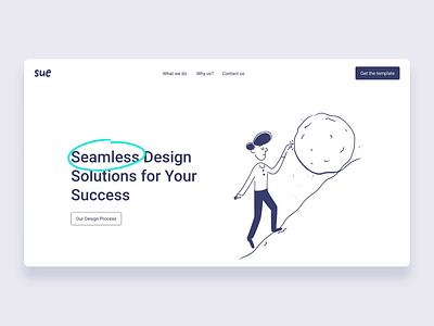 Sue - Design Consulting Landing Page ai tool animation creativity design agency design inspiration figma framer freelancer landing page motion graphics motiondesign pixel perfect product design ui uianimation uiux ux uxdesign web design website