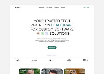 Healthech website health healthtech ui ux website