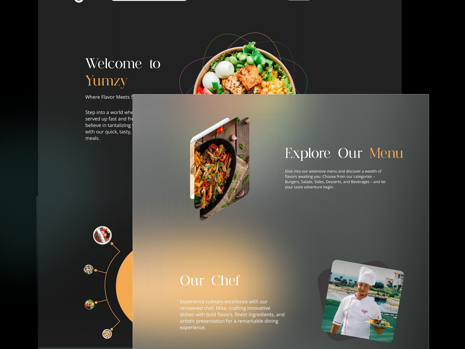 Restaurant’s Landing Page by Artiction on Dribbble