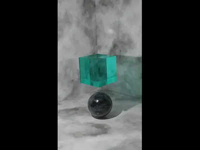Collision Physics 3d animation design motion graphics