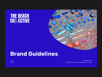 Beach Collective - Brand Guidelines blue brand brand guidelines branding clean design figma graphic design grid guidelines logo minimal visual design web design yellow