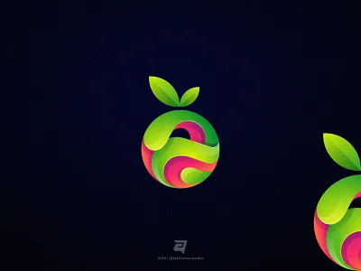 Fruit Logo branding colorful design fresh fruit logo graphic design logo modern ui ux vector