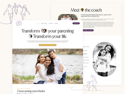 Authentically Parenting Website rebranding squarespace web design web development