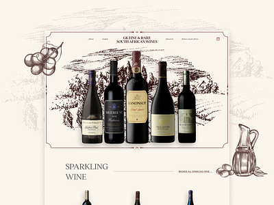Fine & Rare Wines Website branding design ecommerce graphic design logo shopify web design web development