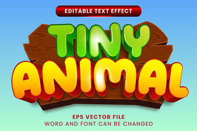 Cartoon theme vector text effect adventure creative