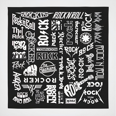 Furoshiki Rock N Roll clean creative design furoshiki minimal rocknroll simple typography